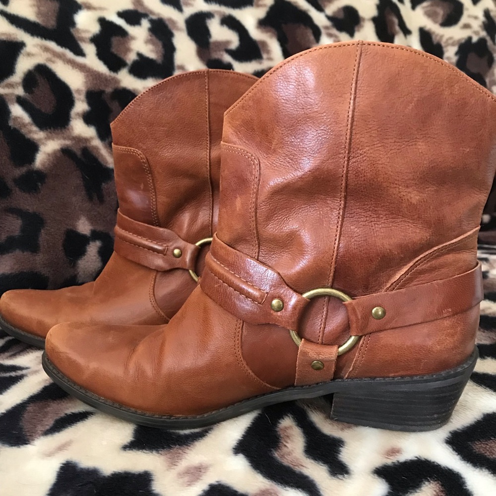 Franco Sarto Leather Ankle Boots